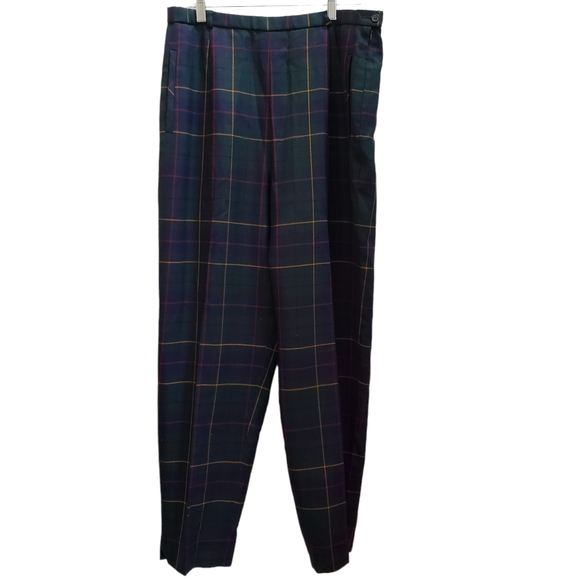 NWT Vintage Pendleton Wool Tartan Plaid Pant Suit XL 16 - Picture 8 of 15